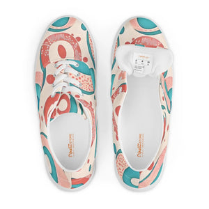 Vibrant Canvas Shoes - Colorful Circles Lace - Dipaliz - Sneakers