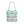 Colorful Circular Pattern Cyan Print Tote Bag - Dipaliz - 16’’ × / Beige - Bags