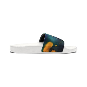 Youth Slide Sandals - Colorful Dandelions Summer - Dipaliz