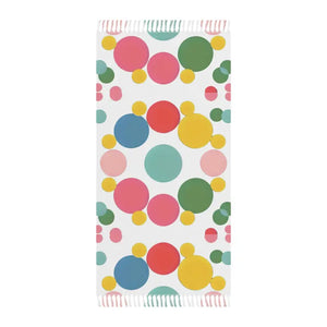 Boho Beach Cloth Colorful Dots Vibrant Blanket - Dipaliz - 38’’ × 81’’ / Polyester - Blankets