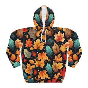 Colorful Fall Foliage Aop Unisex Pullover Hoodie - Dipaliz - Hoodies