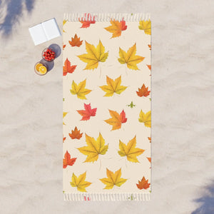Boho Beach Cloth Colorful Fall Foliage Oversize - Dipaliz - Blankets