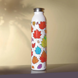 Colorful Fall Foliage Slim Water Bottle - Stainless Steel - Dipaliz - Bottles
