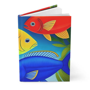 Chic Hardcover Journal Matte - Colorful Fishes - Dipaliz - Journals