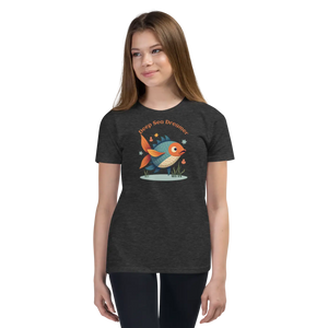 Vibrant Colorful Fishes Tee - Cotton Youth Short Sleeve - Dipaliz - T-shirts