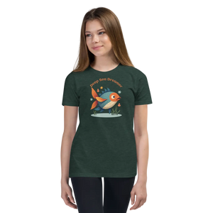 Vibrant Colorful Fishes Tee - Cotton Youth Short Sleeve - Dipaliz - T-shirts
