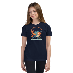 Vibrant Colorful Fishes Tee - Cotton Youth Short Sleeve - Dipaliz - T-shirts