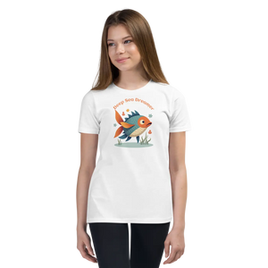 Vibrant Colorful Fishes Tee - Cotton Youth Short Sleeve - Dipaliz - T-shirts