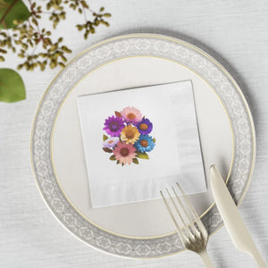 White Coined Napkins – Eco-friendly Paper - Dipaliz