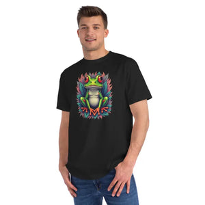 Organic Unisex Classic t Shirt Colorful Frog Design - Dipaliz - T-shirts