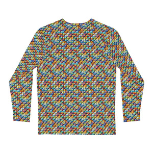 Bold Long Sleeve Aop - Colorful Geometric Pattern - Dipaliz - T-shirts