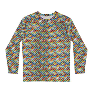 Bold Long Sleeve Aop - Colorful Geometric Pattern - Dipaliz - T-shirts