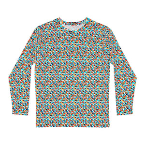 Vibrant Long Sleeve Aop - Colorful Geometric Pattern - Dipaliz - T-shirts