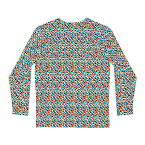 Vibrant Long Sleeve Aop - Colorful Geometric Pattern - Dipaliz - T-shirts