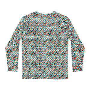 Vibrant Long Sleeve Aop - Colorful Geometric Pattern - Dipaliz - T-shirts