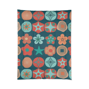 Vibrant Comforter - Colorful Geometrical Pattern - Dipaliz - Quilts & Comforters
