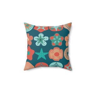 Polyester Square Pillow – Colorful Geometrical Pattern - Dipaliz - Throw Pillows