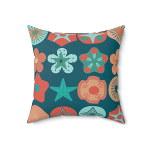 Polyester Square Pillow – Colorful Geometrical Pattern - Dipaliz - Throw Pillows