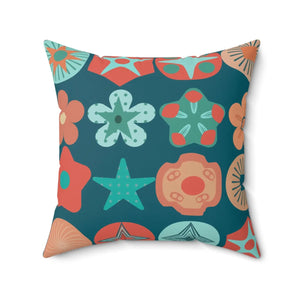 Polyester Square Pillow – Colorful Geometrical Pattern - Dipaliz - Throw Pillows