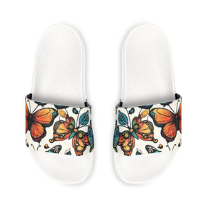 Colorful Butterfly Youth Pu Slide Sandals - Dipaliz