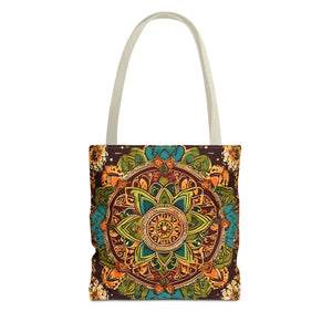 Vibrant Tote Bag - Colorful Indian Pattern Polyester - Dipaliz - Bags