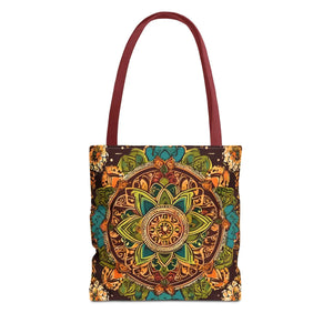 Vibrant Tote Bag - Colorful Indian Pattern Polyester - Dipaliz - Bags