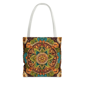 Vibrant Tote Bag - Colorful Indian Pattern Polyester - Dipaliz - Bags