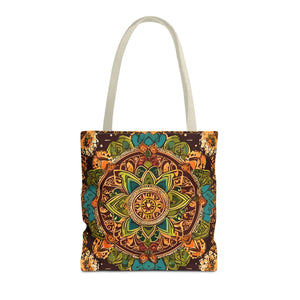 Vibrant Tote Bag - Colorful Indian Pattern Polyester - Dipaliz - Bags
