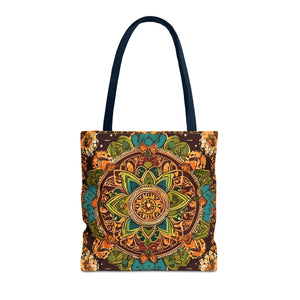 Vibrant Tote Bag - Colorful Indian Pattern Polyester - Dipaliz - Bags