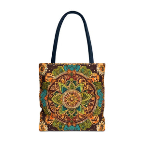 Vibrant Tote Bag - Colorful Indian Pattern Polyester - Dipaliz - Bags