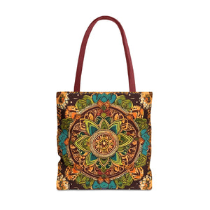 Vibrant Tote Bag - Colorful Indian Pattern Polyester - Dipaliz - Bags
