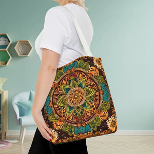 Aop Tote Bag - Colorful Indian Pattern - Dipaliz - Bags