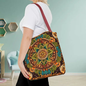 Aop Tote Bag - Colorful Indian Pattern - Dipaliz - Bags