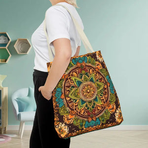 Aop Tote Bag - Colorful Indian Pattern - Dipaliz - Bags