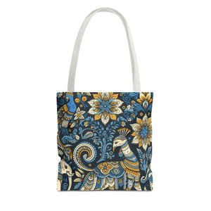 Colorful Indian Pattern Tote Bag - Bold Aop Canvas - Dipaliz - Bags