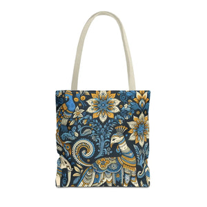 Colorful Indian Pattern Tote Bag - Bold Aop Canvas - Dipaliz - Bags