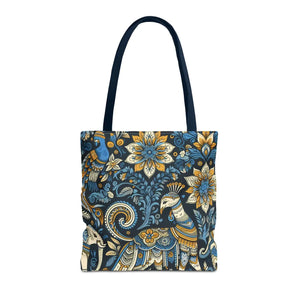 Colorful Indian Pattern Tote Bag - Bold Aop Canvas - Dipaliz - Bags