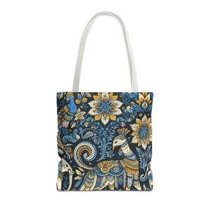 Colorful Indian Pattern Tote Bag - Bold Aop Canvas - Dipaliz - Bags