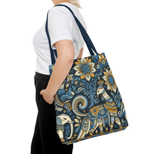 Colorful Indian Pattern Tote Bag - Bold Aop Canvas - Dipaliz - Bags