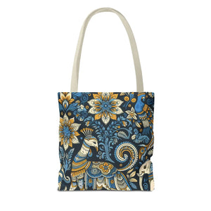 Colorful Indian Pattern Tote Bag - Bold Aop Canvas - Dipaliz - Bags