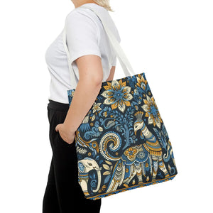 Colorful Indian Pattern Tote Bag - Bold Aop Canvas - Dipaliz - Bags