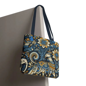 Colorful Indian Pattern Tote Bag - Bold Aop Canvas - Dipaliz - Bags