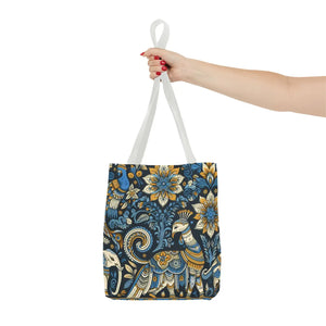 Colorful Indian Pattern Tote Bag - Bold Aop Canvas - Dipaliz - Bags