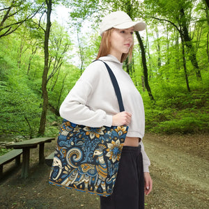 Colorful Indian Pattern Tote Bag - Bold Aop Canvas - Dipaliz - Bags