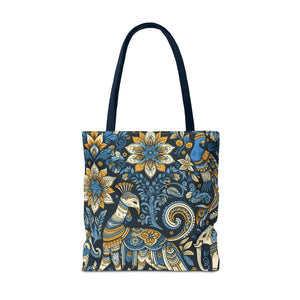 Colorful Indian Pattern Tote Bag - Bold Aop Canvas - Dipaliz - Bags