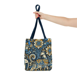 Colorful Indian Pattern Tote Bag - Bold Aop Canvas - Dipaliz - Bags