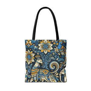 Colorful Indian Pattern Tote Bag - Bold Aop Canvas - Dipaliz - Bags