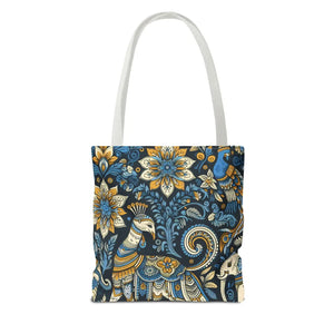Colorful Indian Pattern Tote Bag - Bold Aop Canvas - Dipaliz - Bags