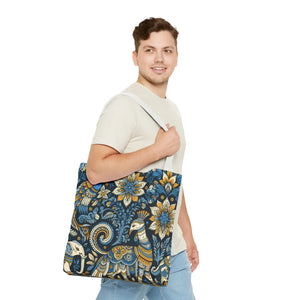 Colorful Indian Pattern Tote Bag - Bold Aop Canvas - Dipaliz - Bags