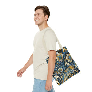 Colorful Indian Pattern Tote Bag - Bold Aop Canvas - Dipaliz - Bags